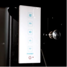 Душевая кабина Deto B09S BLACK с электрикой 90x90