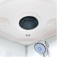 Душевая кабина Deto D 80-S 80х80 с крышей и электрикой
