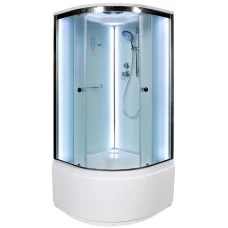 Душевая кабина Deto D 80-S 80х80 с крышей и LED подсветкой