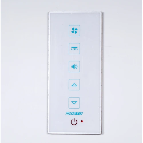 Душевая кабина Deto D 08-S 80х80 с крышей и LED подсветкой