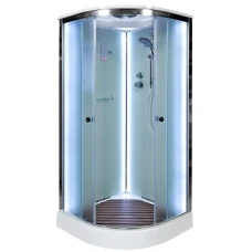 Душевая кабина Deto D 08-S 80х80 с крышей и LED подсветкой