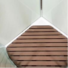 Душевая кабина Deto D 08-S 80х80 с крышей и LED подсветкой