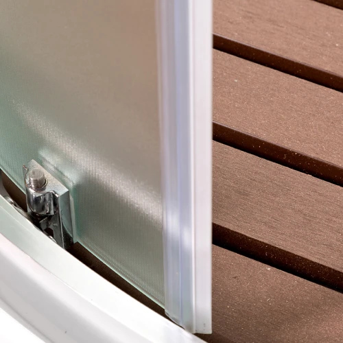 Душевая кабина Deto D 08-S 80х80 с крышей и LED подсветкой