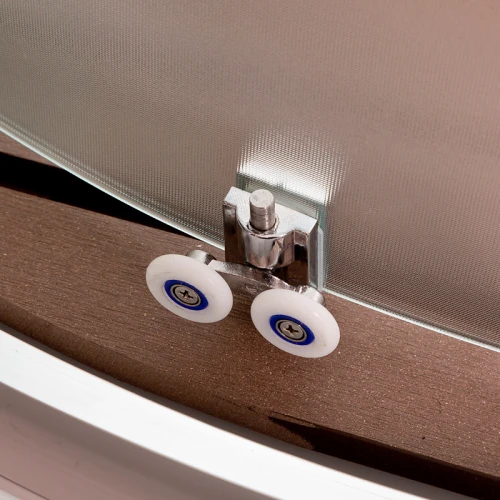 Душевая кабина Deto D 08-S 80х80 с крышей и LED подсветкой