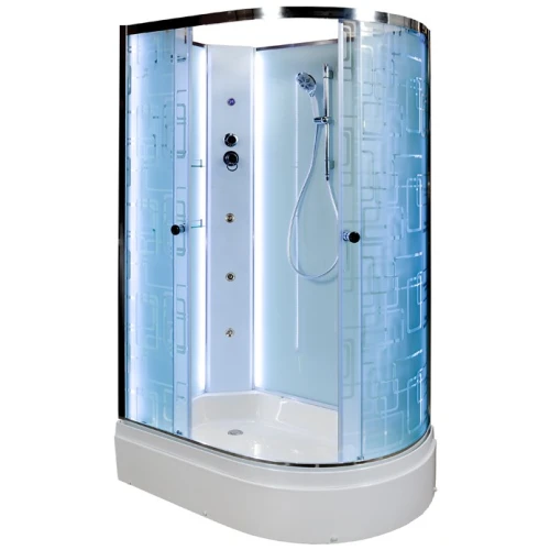 Душевая кабина Deto EM 2712 L N 120х80 LED с гидромассажем