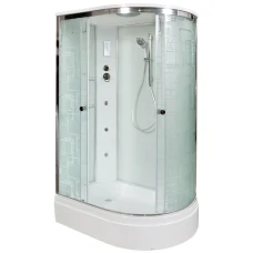 Душевая кабина Deto EM 2712 L 120х80 с гидромассажем и электрикой