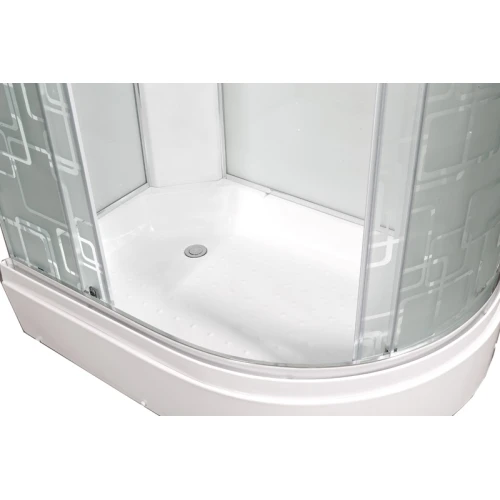 Душевая кабина Deto EM 2712 L 120х80 с LED-подсветкой и гидромассажем