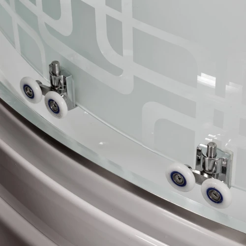 Душевая кабина Deto EM 2712 L 120х80 с LED-подсветкой и гидромассажем