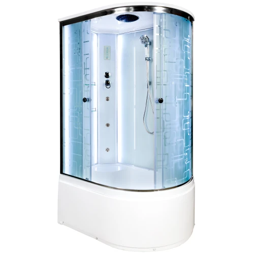 Душевая кабина Deto EM 4511 L LED 110х80 с г/м