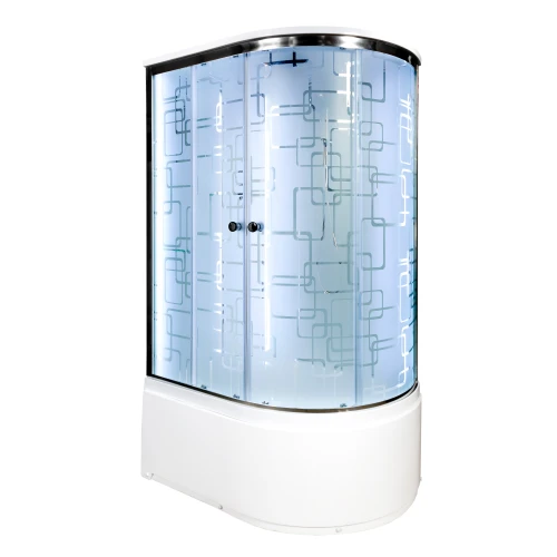 Душевая кабина Deto EM 4511 L LED с led подсветкой 110x80