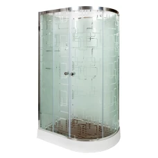 Душевая кабина Deto EM 1511 N L Б/К с гидромассажем 110х80