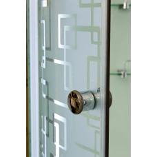 Душевая кабина Deto EM 1511 N L LED Б/К с led подсветкой 110х80