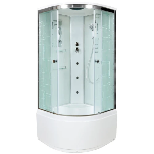 Душевая кабина Deto EM 4510 с гидромассажем 100x100