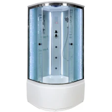 Душевая кабина Deto EM 4510 LED 100х100 с гидромассажем