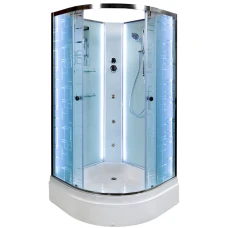 Душевая кабина Deto EM 2710 N LED с гидромассажем 100х100