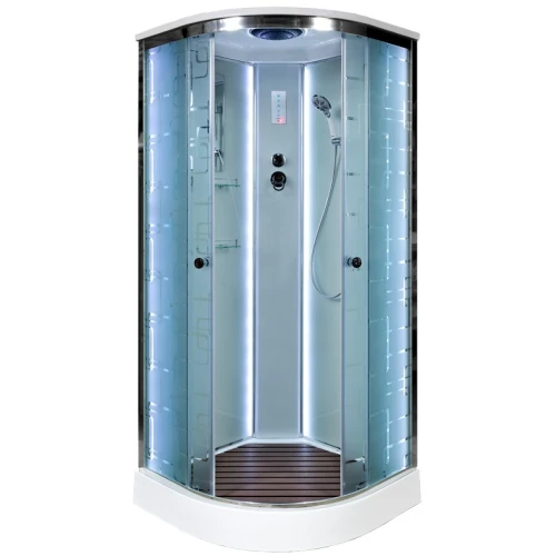 Душевая кабина Deto EM 1510 LED 100х100