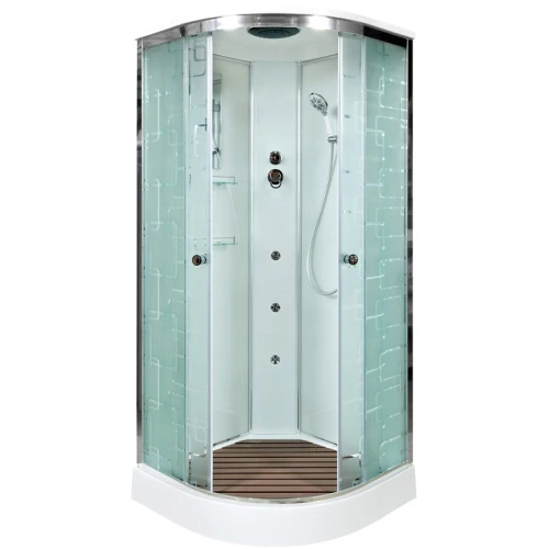 Душевая кабина Deto EM 1510 с гидромассажем 100x100