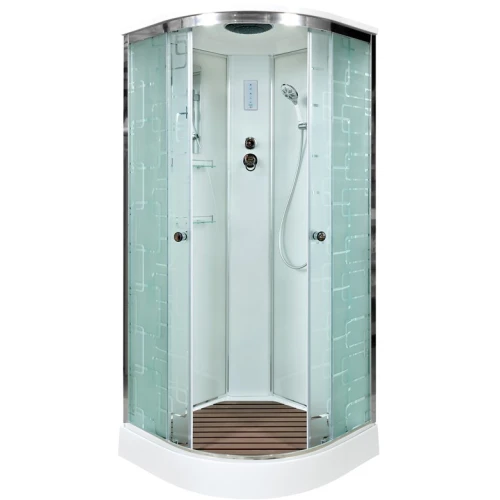 Душевая кабина Deto EM 1510 100х100 с электрикой