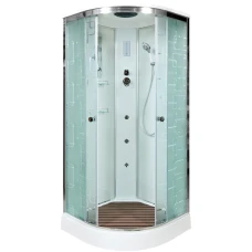 Душевая кабина Deto EM 1510 100х100 с электрикой и гидромассажем
