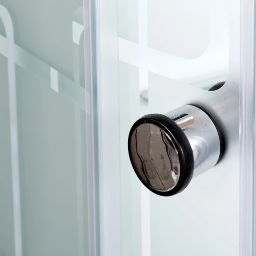 Душевая кабина Deto EM 1510 N LED Б/К с led подсветкой и гидромассажем 100x100