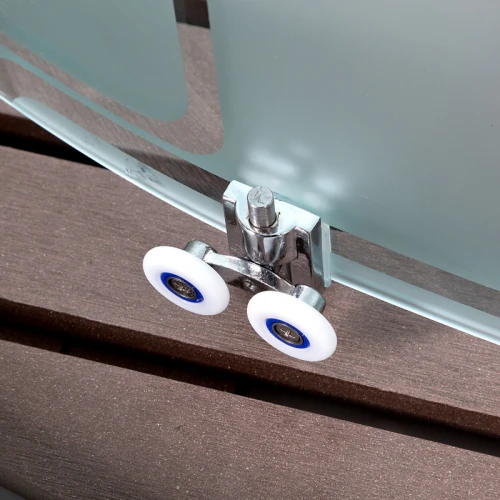 Душевая кабина Deto EM 1510 N LED Б/К с led подсветкой и гидромассажем 100x100