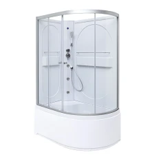 Душевая кабина Deto L 620 L N 120х80 с гидромассажем и LED подсветкой