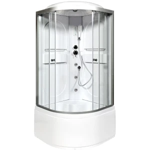 Душевая кабина Deto L 610 100х100 с гидромассажем и электрикой