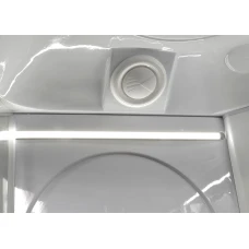 Душевая кабина Deto L 610 100х100 с гидромассажем и LED подсветкой