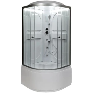 Душевая кабина Deto L 610 100х100 с гидромассажем и LED подсветкой