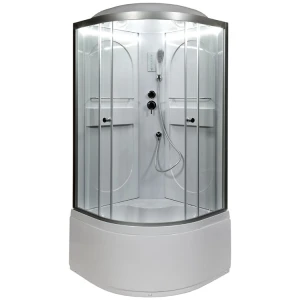 Душевая кабина Deto L 610 100х100 с LED подсветкой