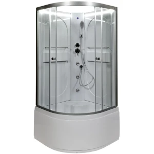 Душевая кабина Deto L 610 N 100х100 с гидромассажем и LED подсветкой