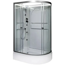 Душевая кабина Deto L 520 L N 120х80 с гидромассажем и LED подсветкой