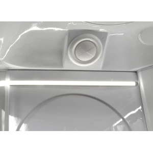 Душевая кабина Deto L 608 80х80 с гидромассажем и LED подсветкой