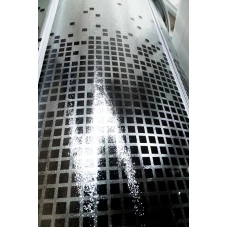 Душевая кабина Deto L 809 N BLACK без крыши с гидромассажем 90x90