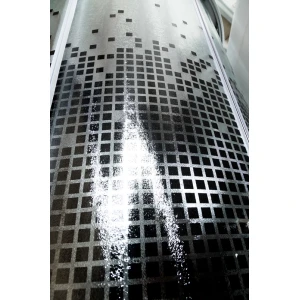 Душевая кабина Deto L 801 N BLACK без крыши с гидромассажем 100x100