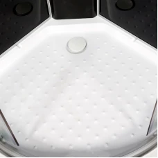 Душевая кабина Deto L 801 N BLACK без крыши 100x100