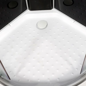Душевая кабина Deto L 801 N BLACK без крыши 100x100