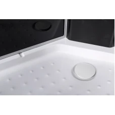Душевая кабина Deto L 801 N BLACK без крыши 100x100