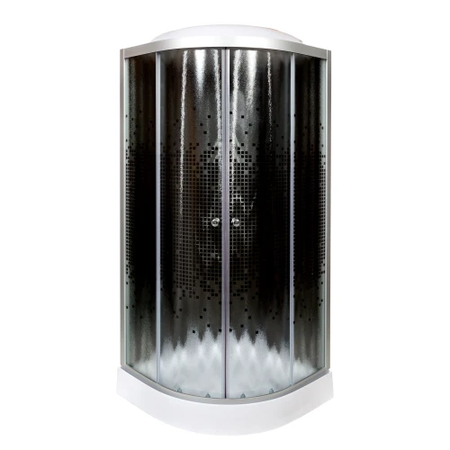 Душевая кабина Deto L 801 BLACK стандартная 100x100