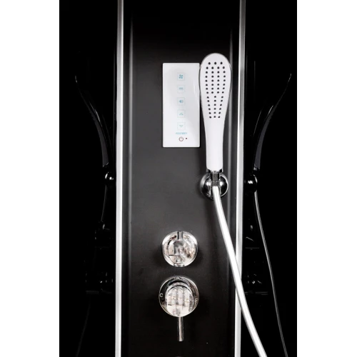 Душевая кабина Deto L 801 BLACK с электрикой 100x100