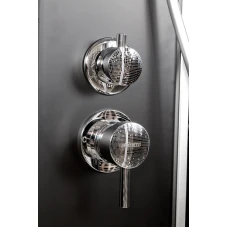 Душевая кабина Deto L 801 BLACK стандартная 100x100