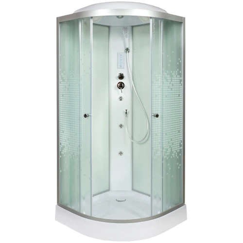 Душевая кабина Deto L 901 100х100 с гидромассажем и электрикой