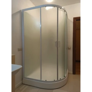 Душевая кабина Frank F420 М White 120x120 Б/К, стекло матовое