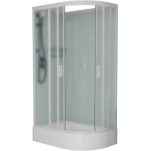 Душевая кабина Frank F412/1L М White 120x80 Б/К, стекло матовое