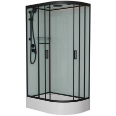 Душевая кабина Frank F412/1L Black 120x80