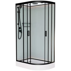 Душевая кабина Frank F412L Black 120x80