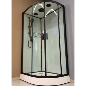 Душевая кабина Frank F418L Black 100x80