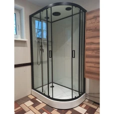 Душевая кабина Frank F412L Black 120x80