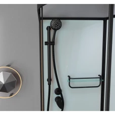 Душевая кабина Frank F412/1L Black 120x80 без крыши