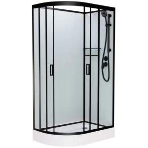 Душевая кабина Frank F418R Black 100x80 без крыши